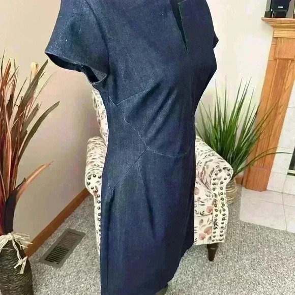 Banana Republic Denim Cap Sleeved Dress-Brand New with Tags! - Picture 7 of 7